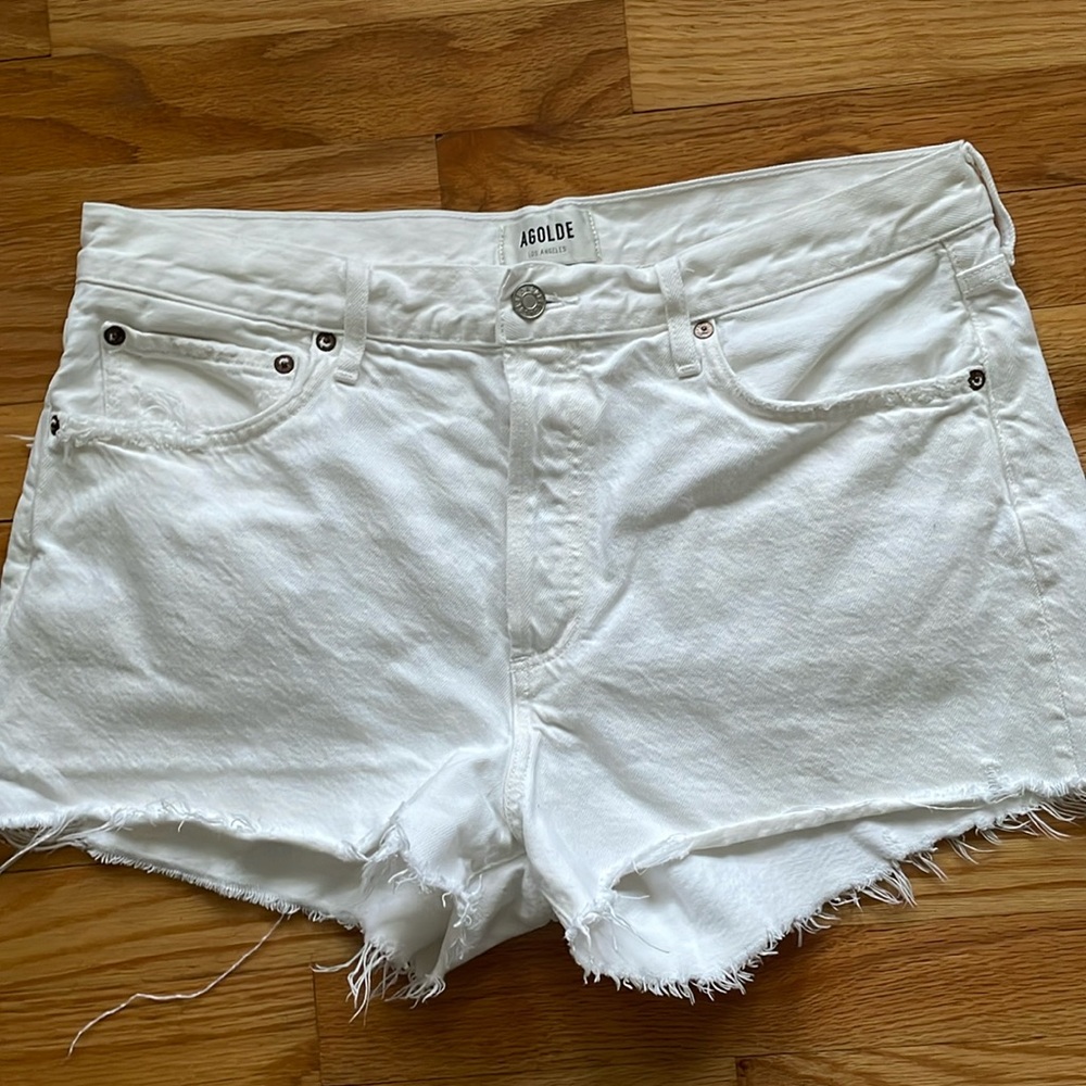Agolde Parker‎ Shorts. Organic Cotton Made in Turkey sz 30 Button Fly